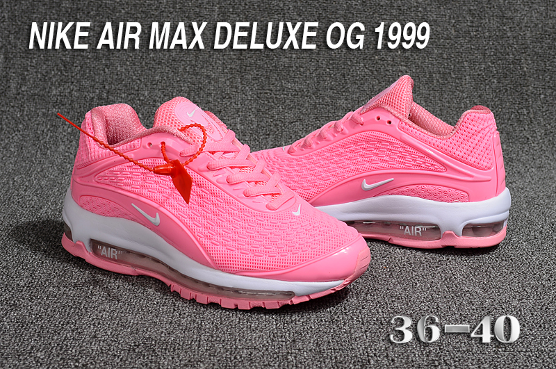 Nike Air Max Deluxe OG 1999 Pink White Running Shoes For Women